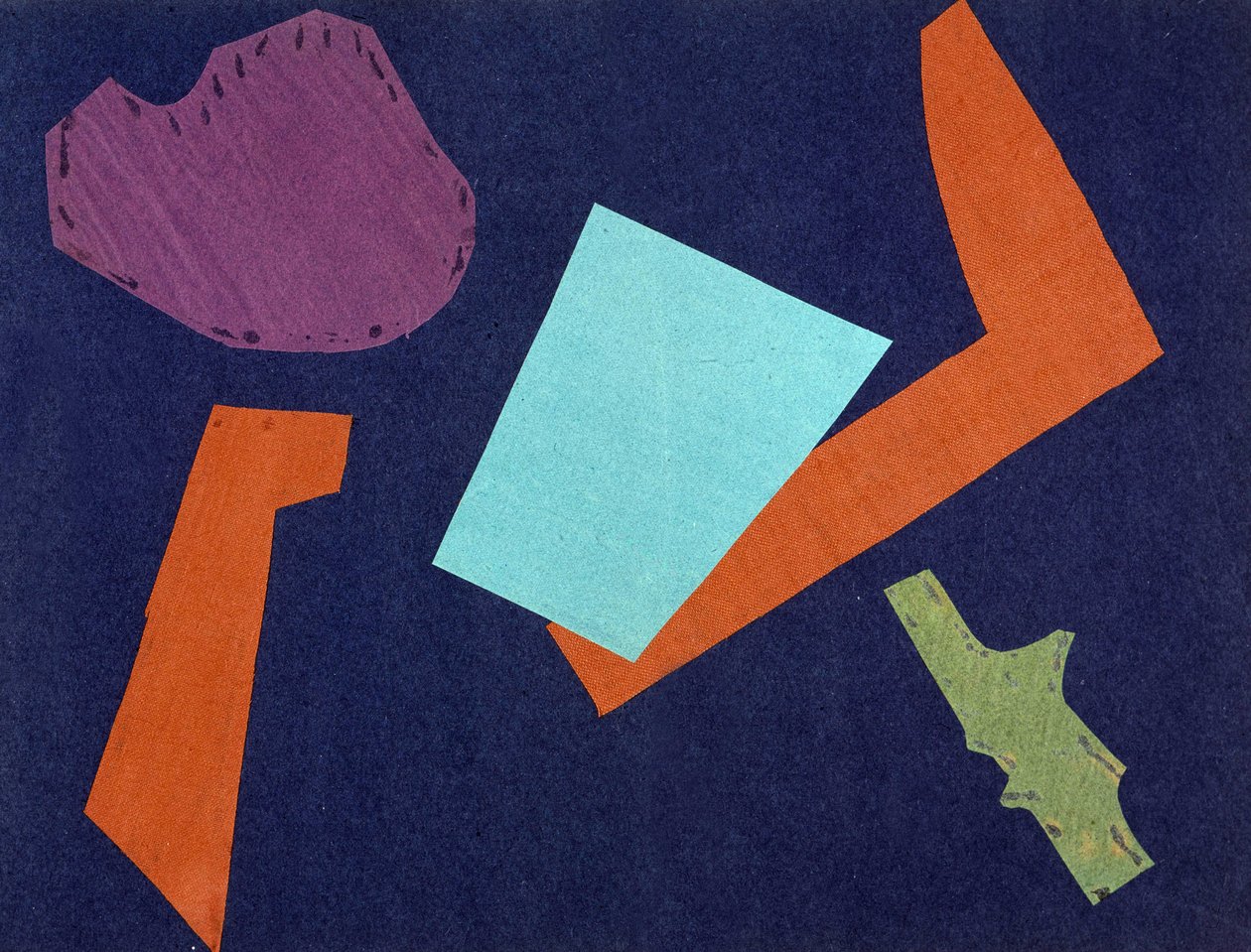 Universal War: Collage av Olga Rosanova, januari 1916 av Olga Wladimirowna  Rosanowa