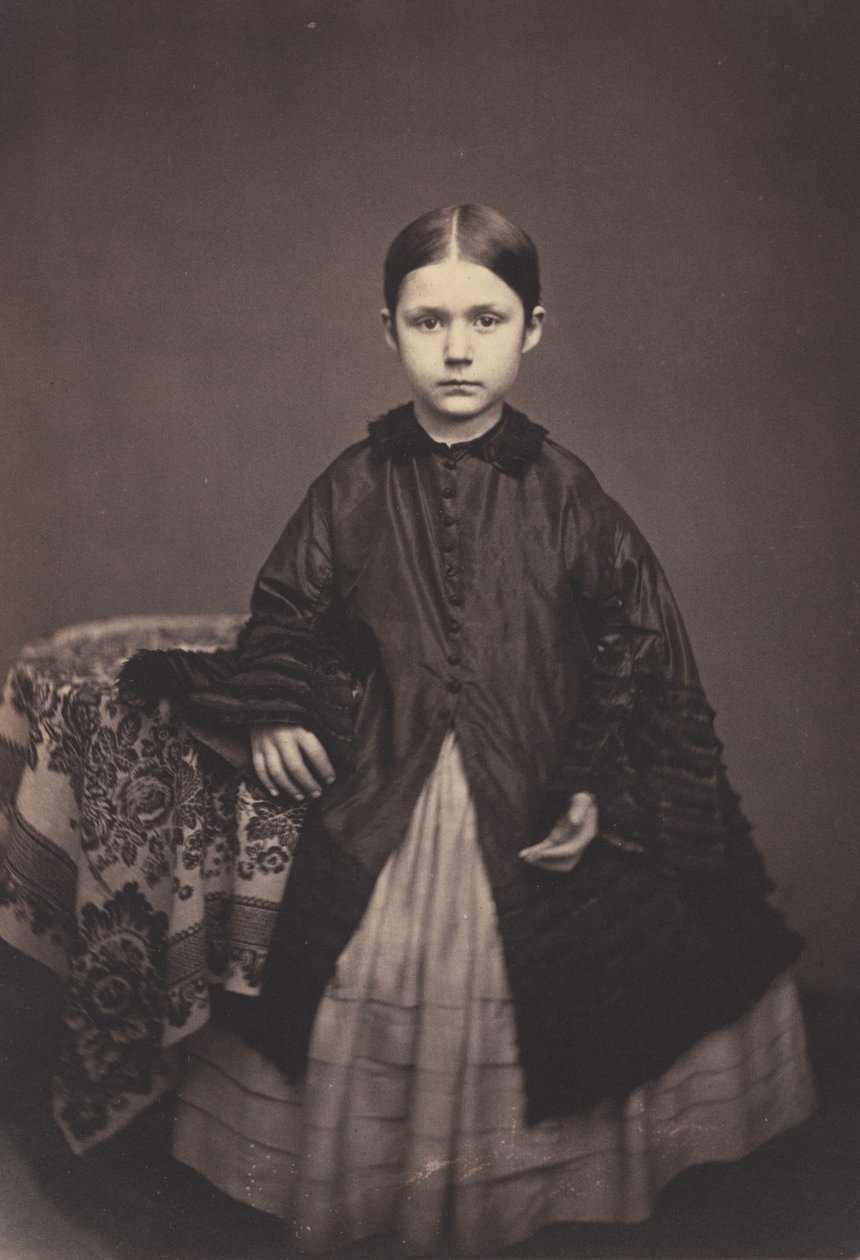 Porträtt av en flicka,ca. 1857 (foto) av Oliver H. Willard