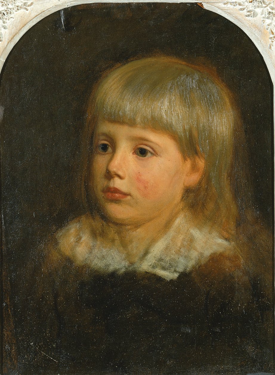 Charles Downing Lay, Porträtt av konstnärens son, ca. 1881-1883. av Oliver Ingraham Lay