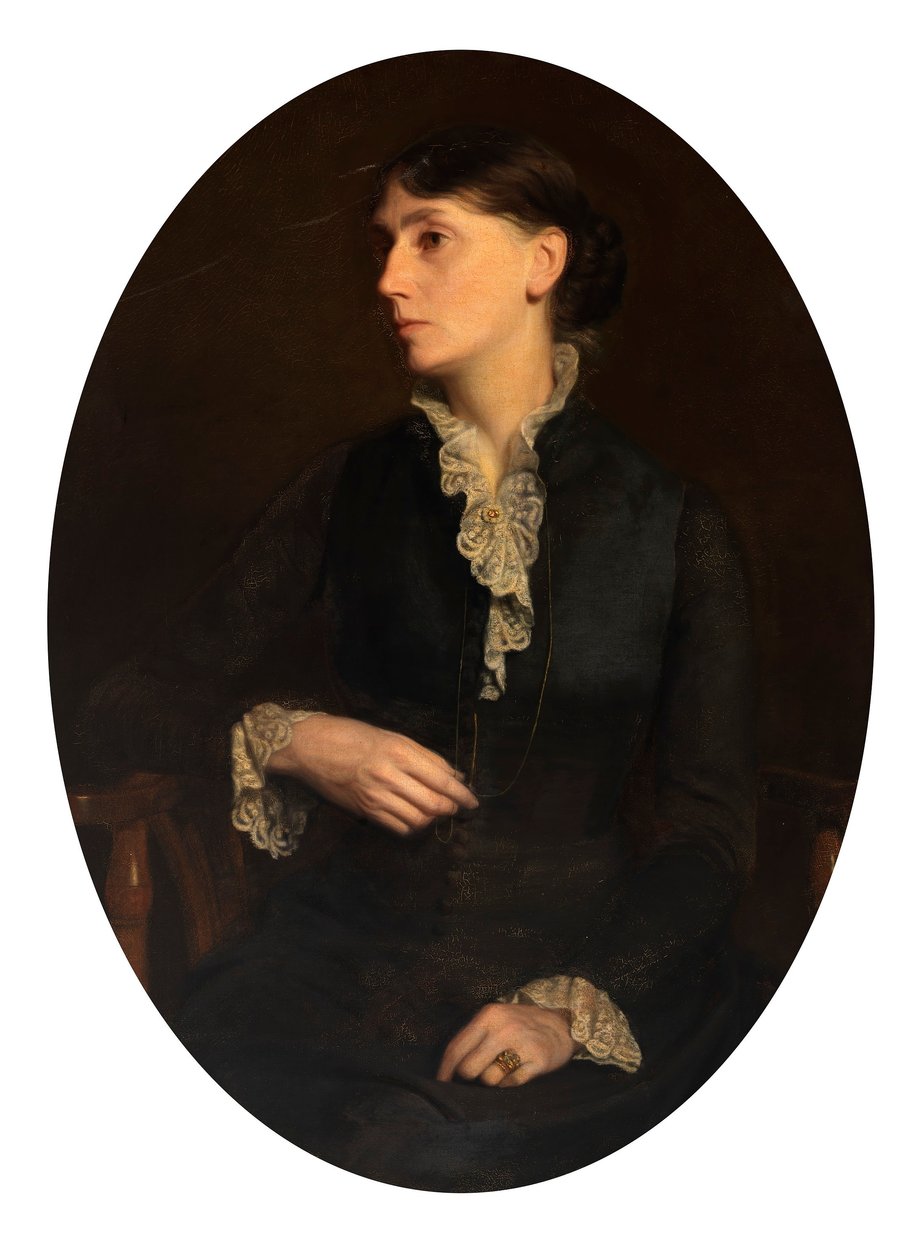 Porträtt av Fidelia Bridges av Oliver Ingraham Lay
