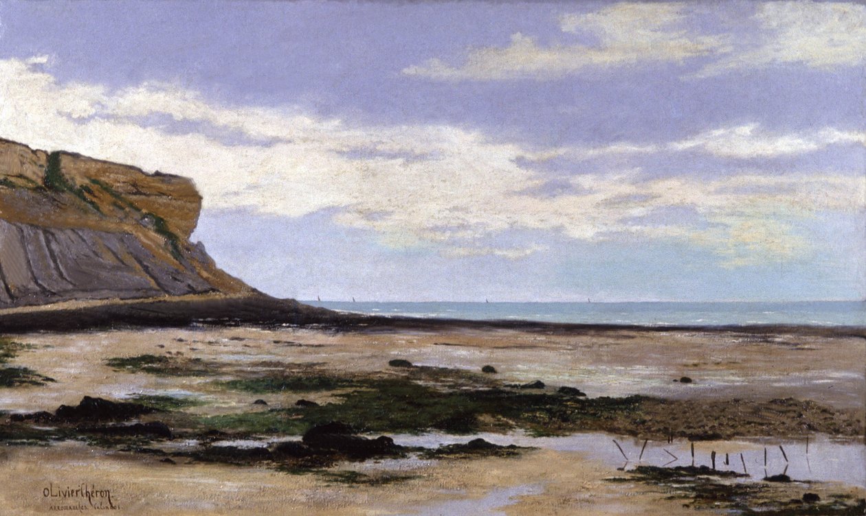 Avranches, Frankrike, ca 1900 (målning) av Olivier Cheron