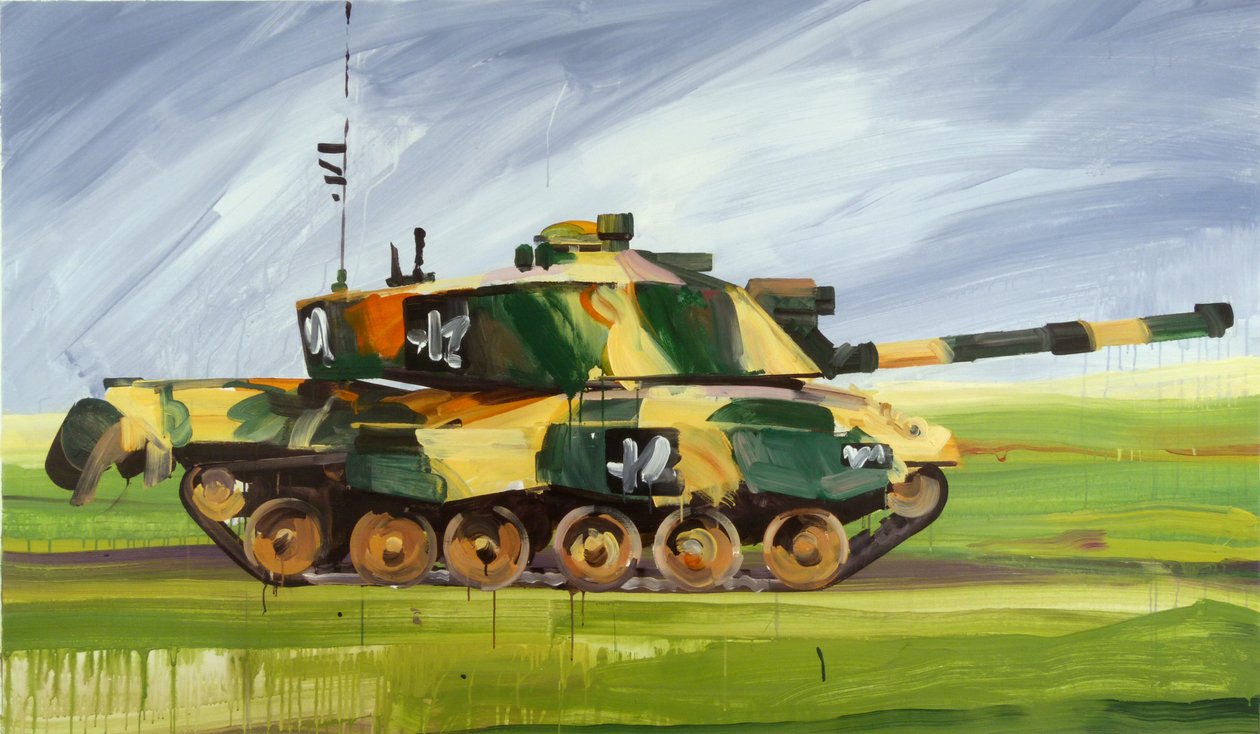 Char 1, 2015 (akryl på duk) av Olivier Morel