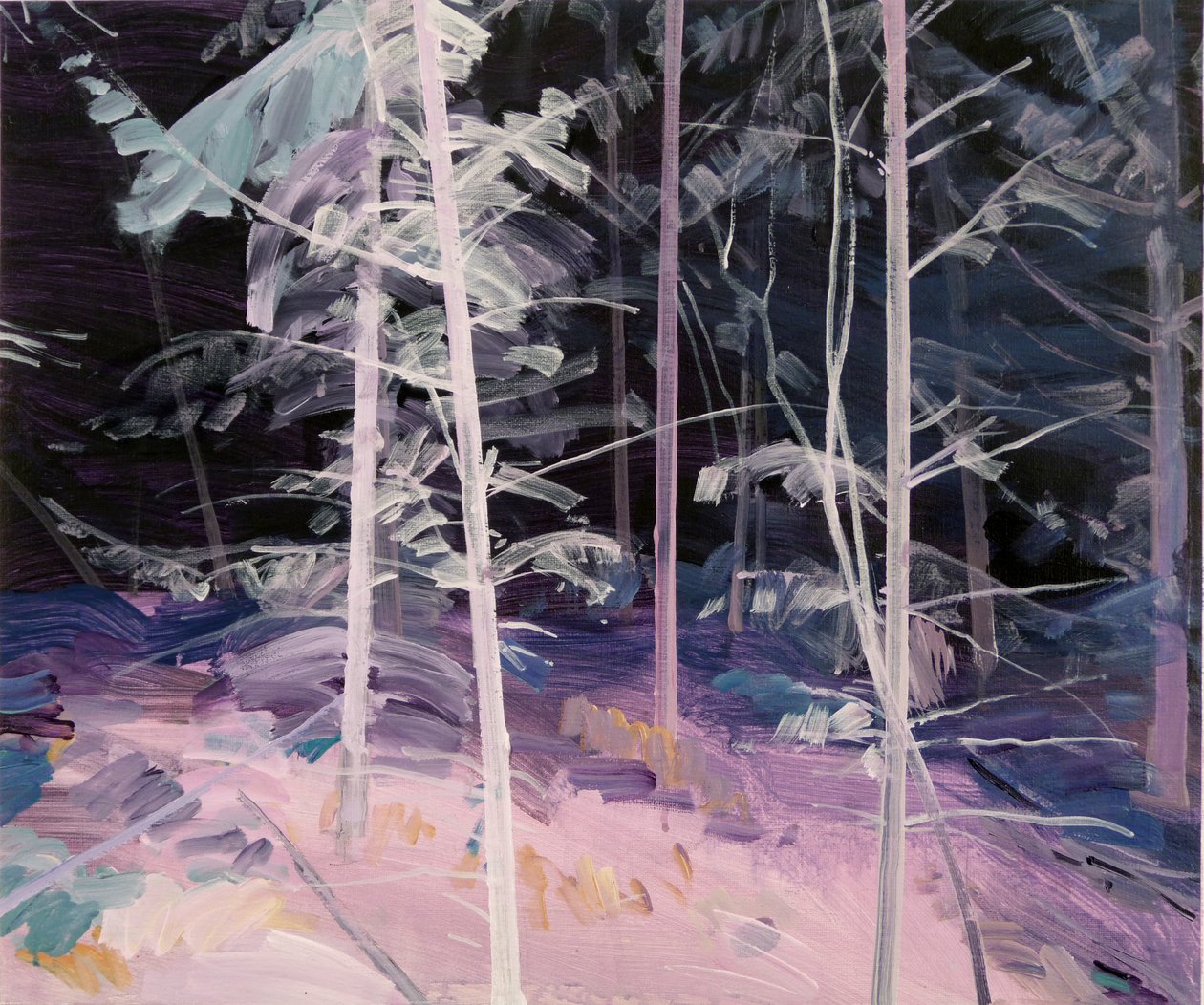 Schwarzwald 1 2017 (akryl på duk) av Olivier Morel
