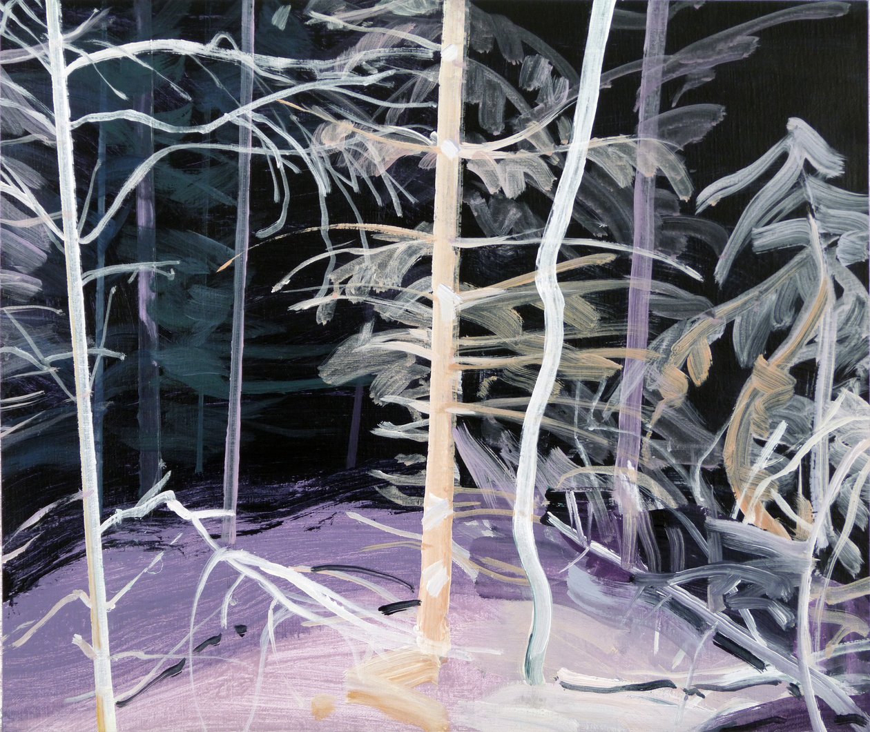 Schwarzwald 3,2017 (akryl på duk) av Olivier Morel