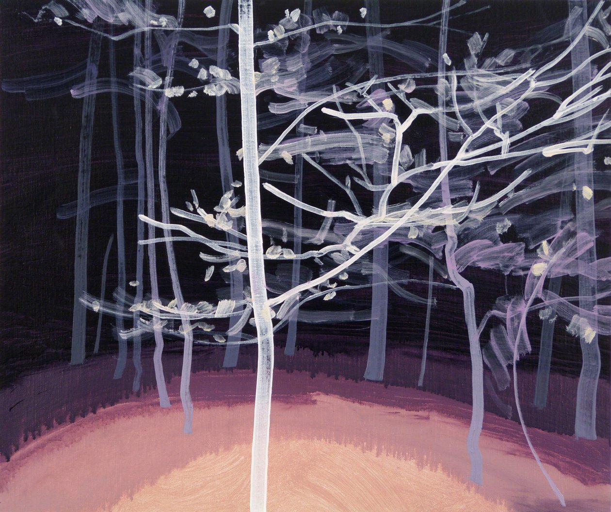 Schwarzwald 7,2017 (akryl på duk) av Olivier Morel