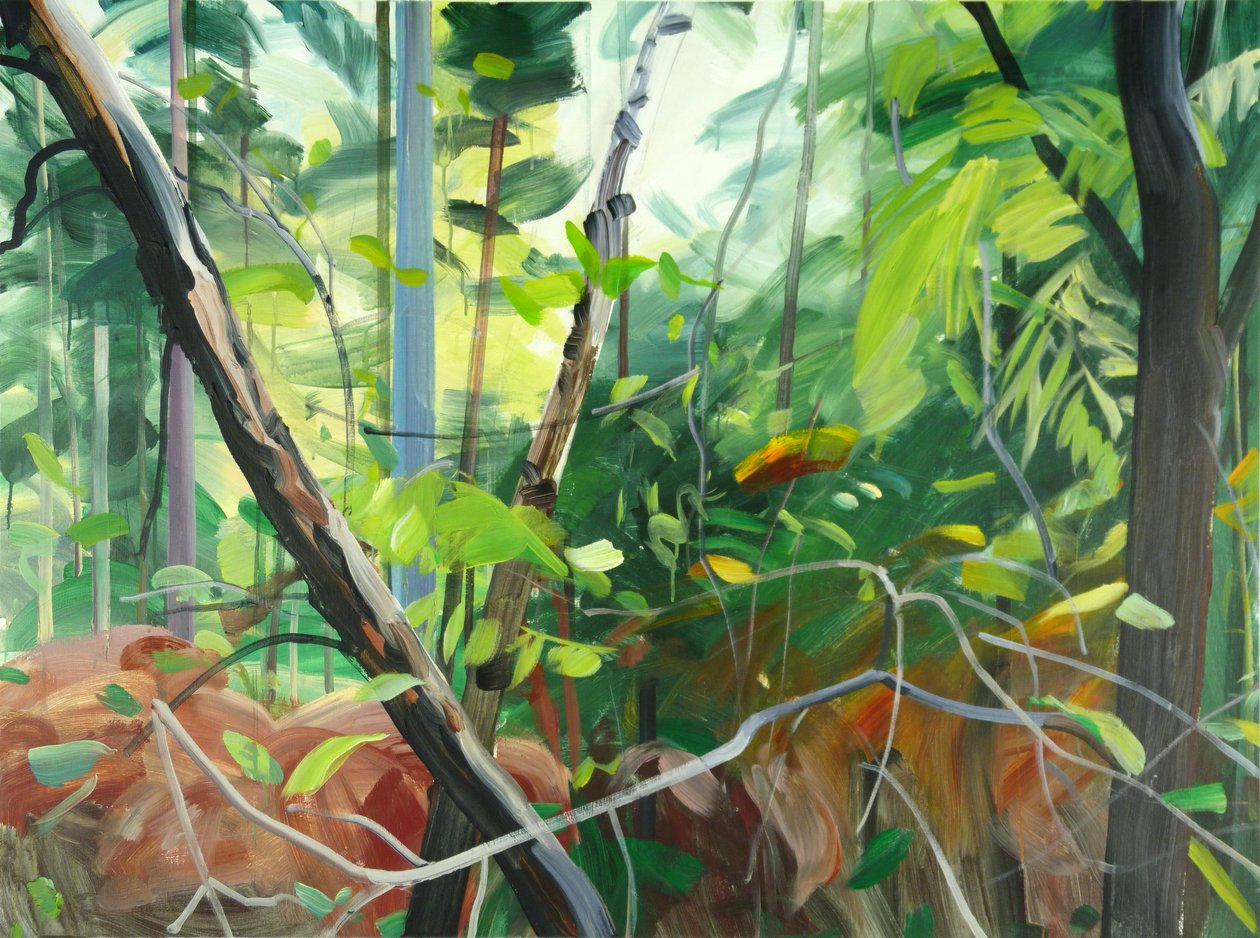 Forest 10,2015 (akryl på duk) av Olivier Morel