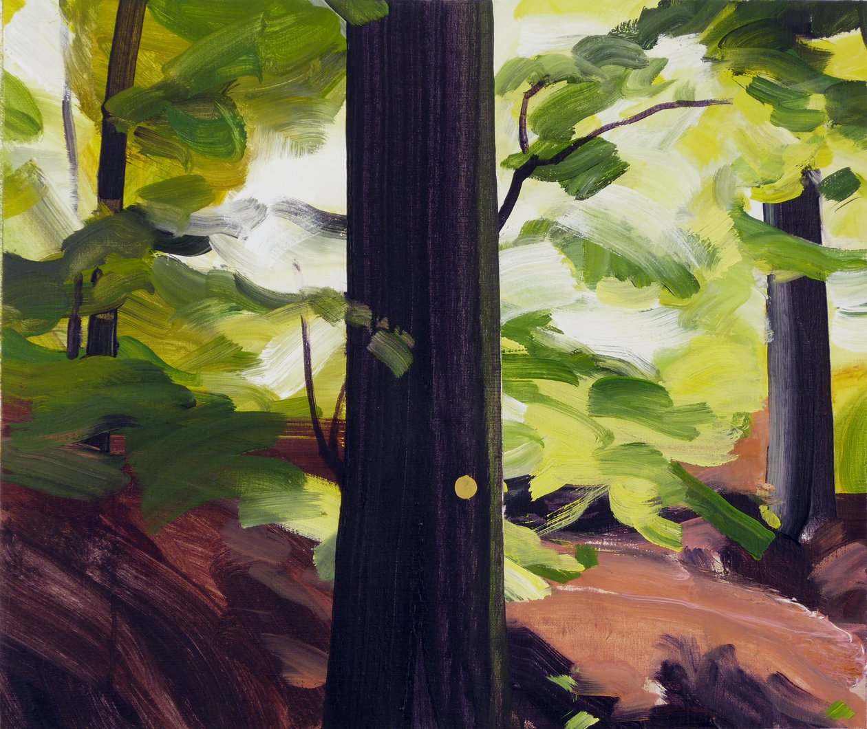 Forest 19,2017 (akryl på duk) av Olivier Morel