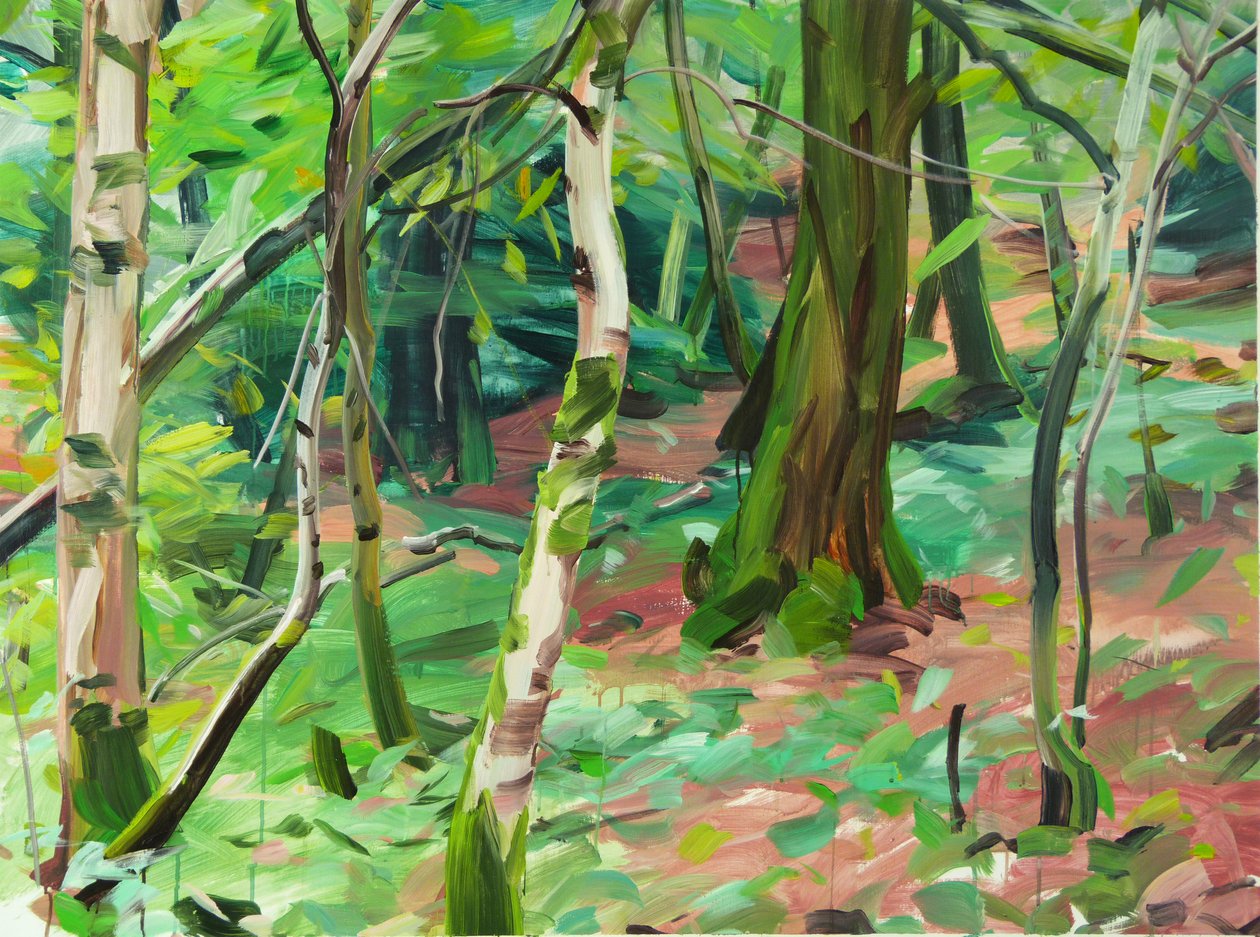 Forest 6,2015 (akryl på duk) av Olivier Morel