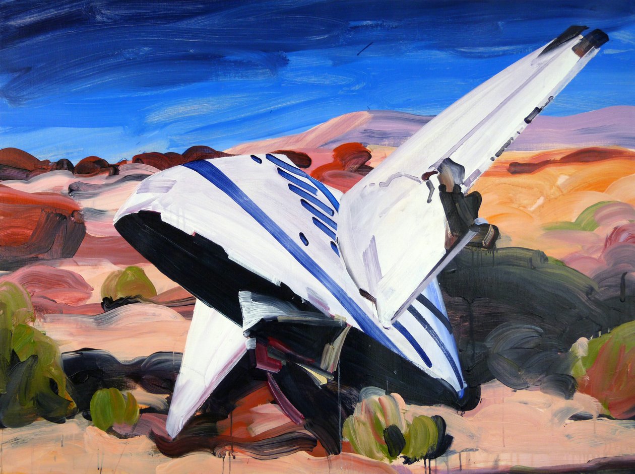 Space conquest, 2015 (akryl på duk) av Olivier Morel