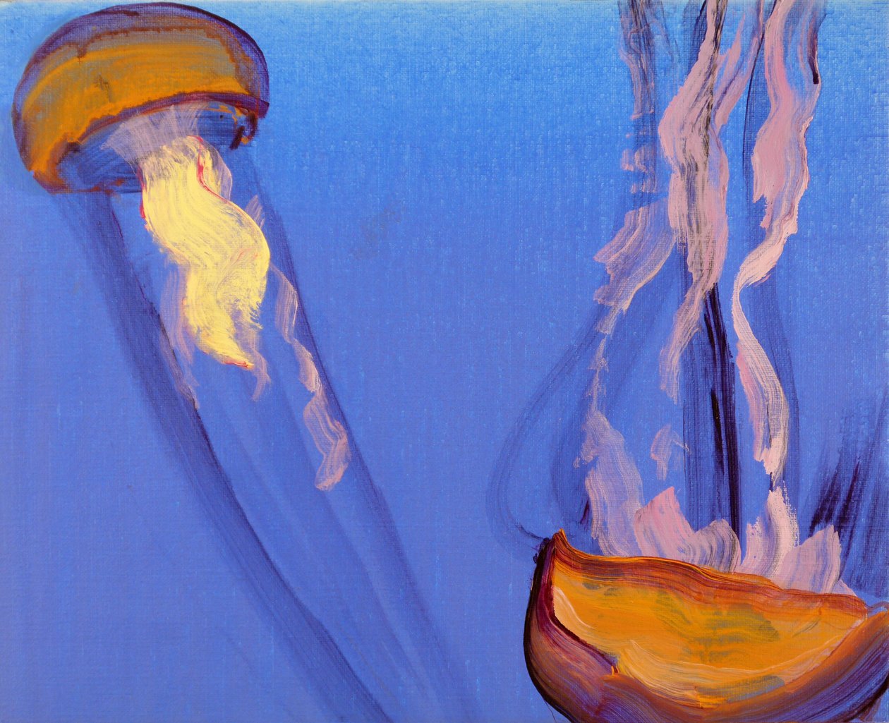Méduses 7, 2013 (akryl på duk) av Olivier Morel