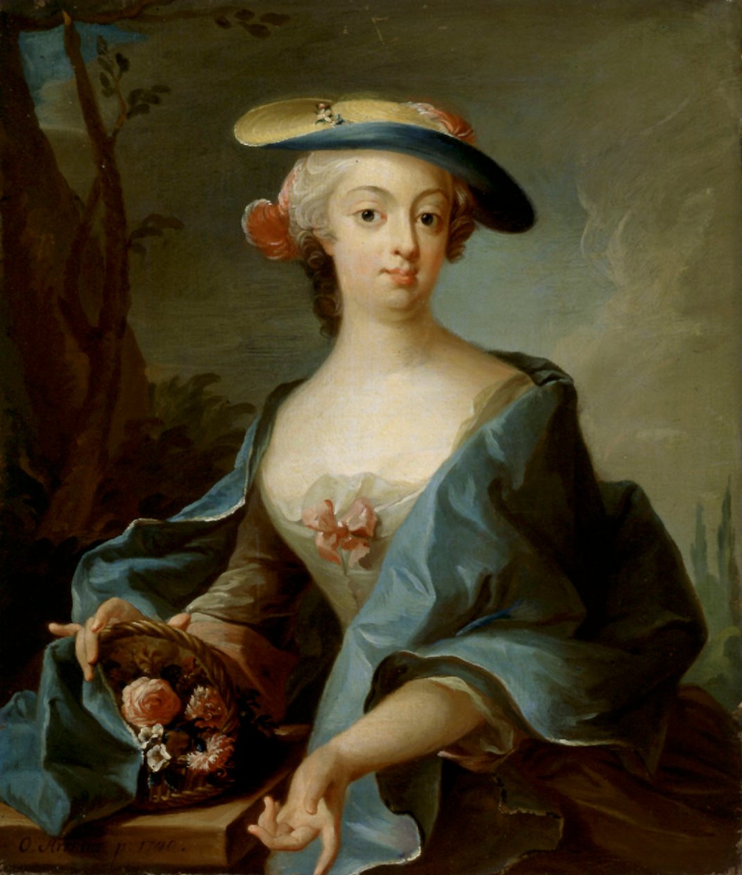 Porträtt av en dam av Olof Arenius