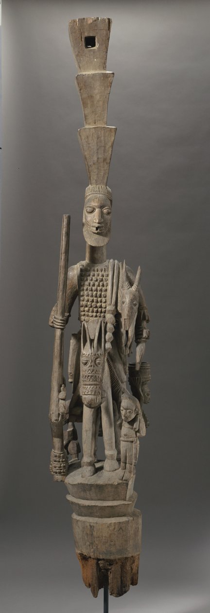 Yoruba Veranda Post, Nigeria (Wood) av Olowe of Ise
