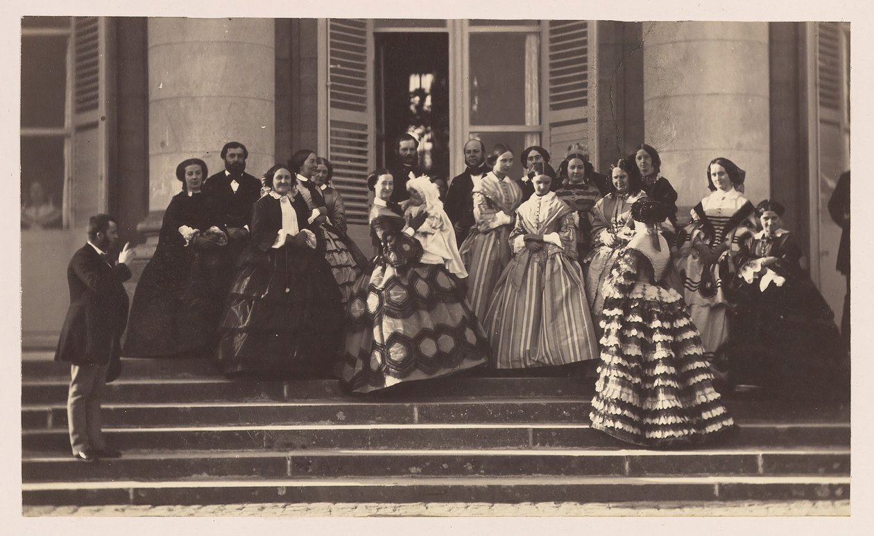 Compiègne, Presentation av kejsarprinsen, 1856. av Olympe Aguado