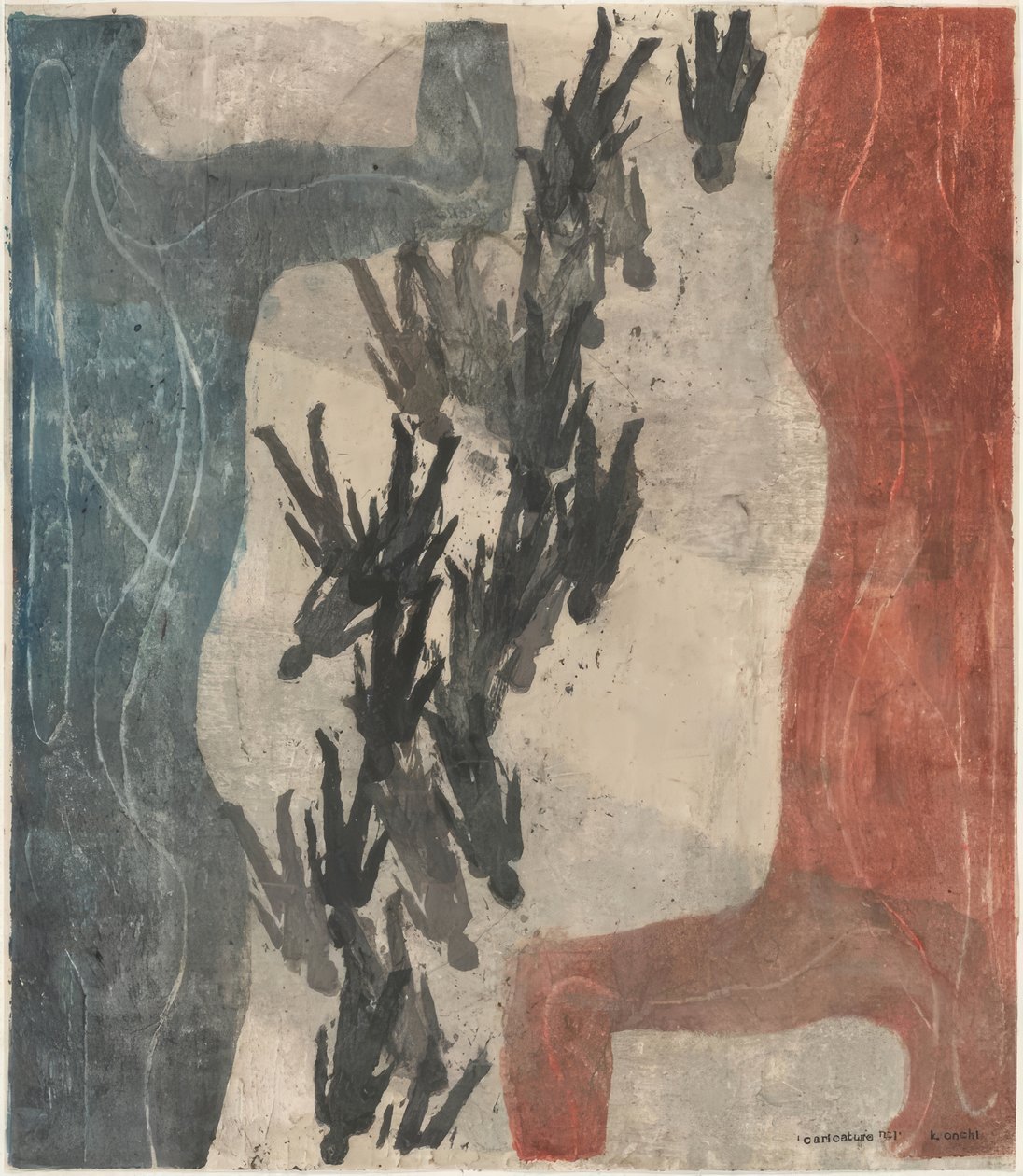 Japan 1947: Karikatur Nummer Eins von Onchi Kôshirô