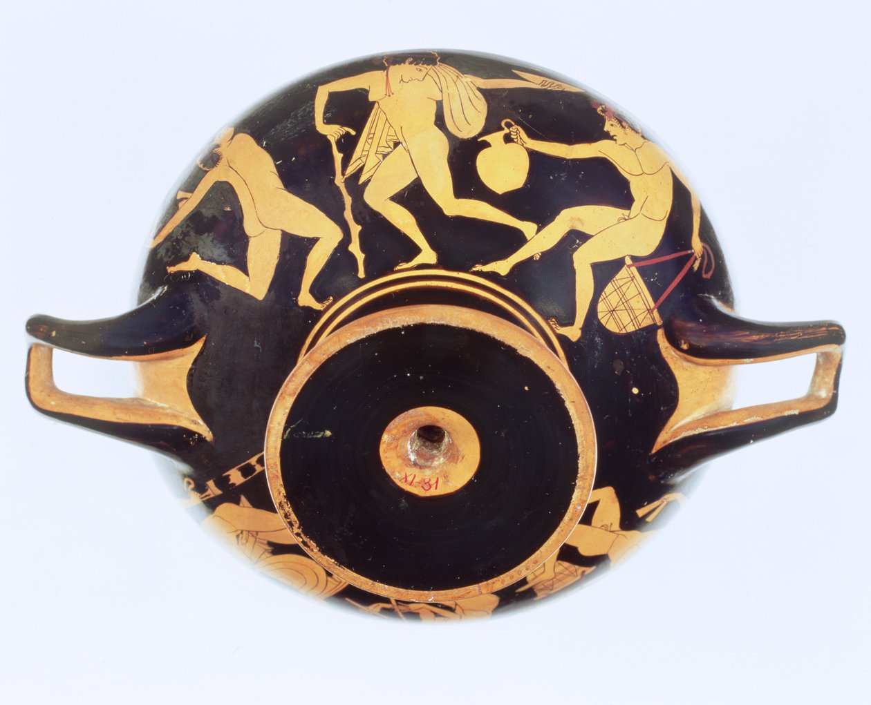 Attic Rödfigur kylix, 500-480 f.Kr. (keramik) av Onesimos Painter