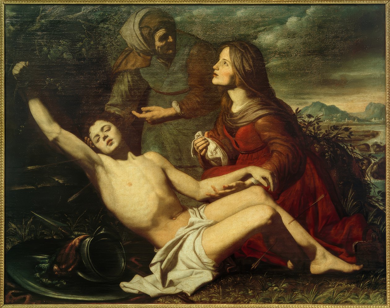 Saint Sebastian v. Saint Irene vårdas av Onofrio Palumbo