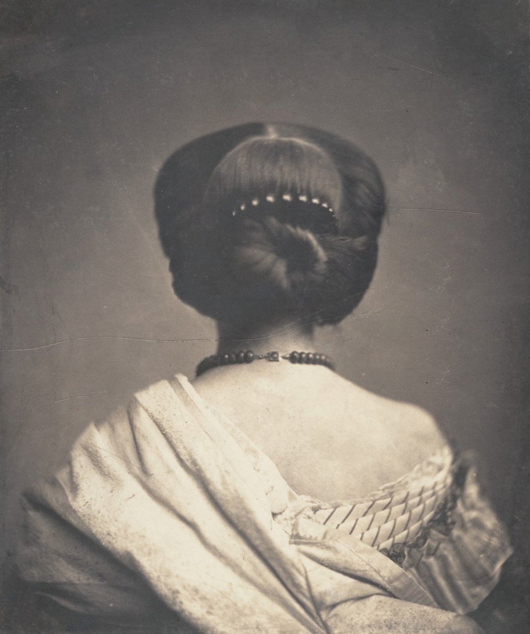 [Kvinna sedd bakifrån], ca. 1862. av Onésipe Aguado de las Marismas
