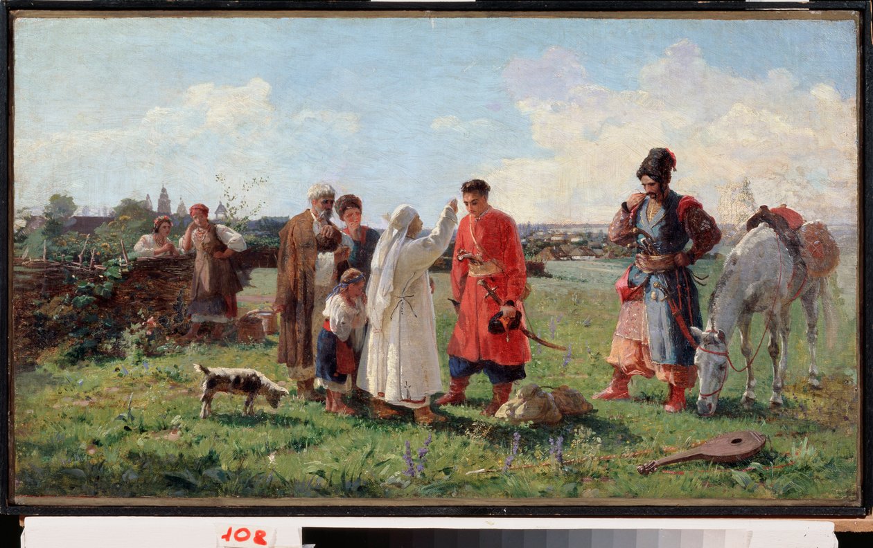 Undertryckandet av Zaporogue Sitch (lägret) 1775 av Opanas Georgievich Slastion