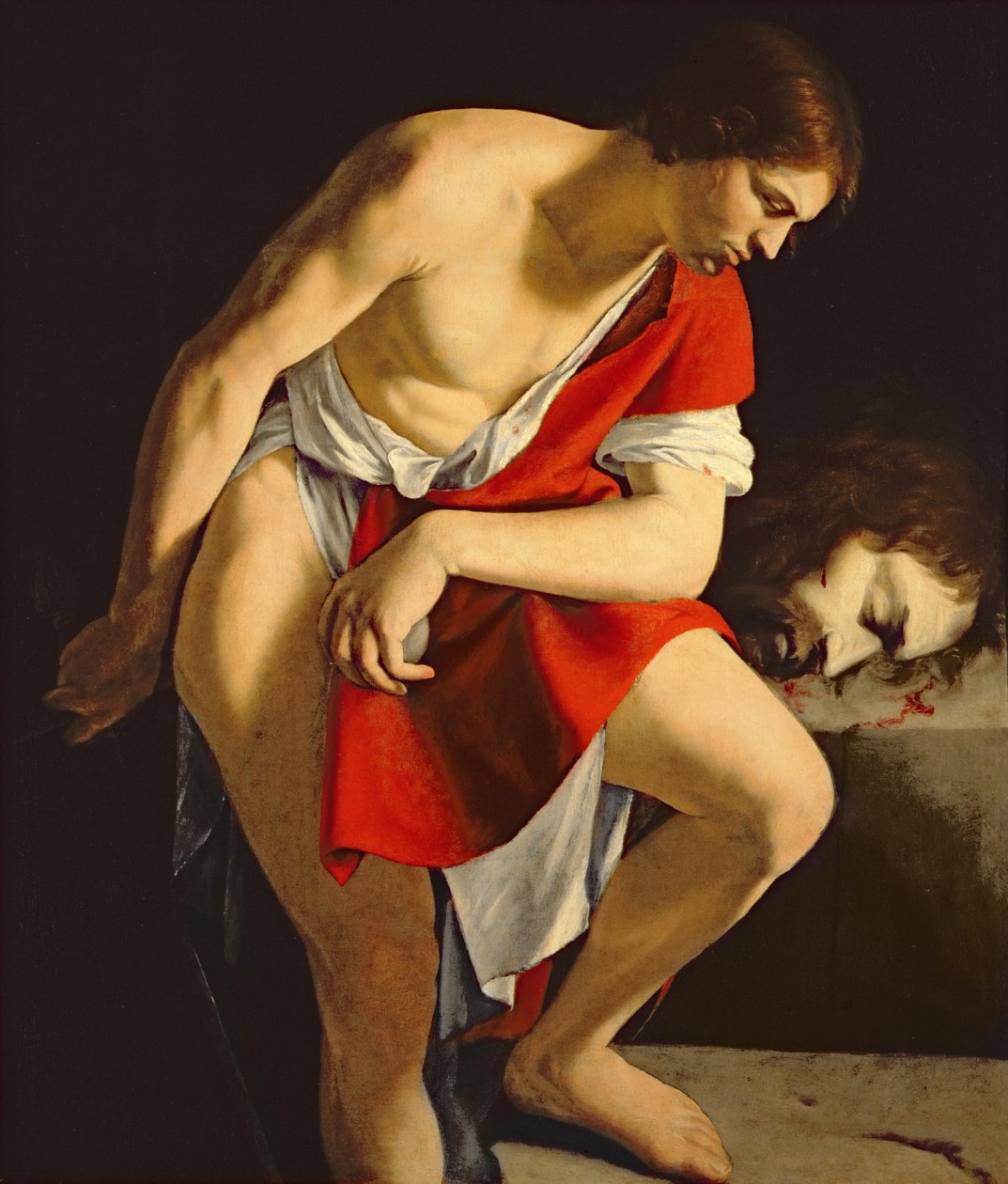 David funderar på Goliats huvud av Orazio Gentileschi
