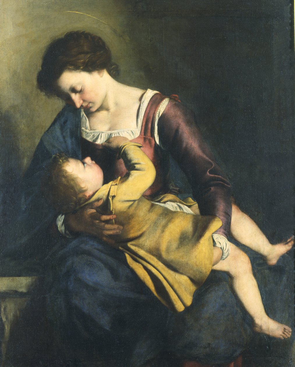 Madonna och barn av Orazio Gentileschi