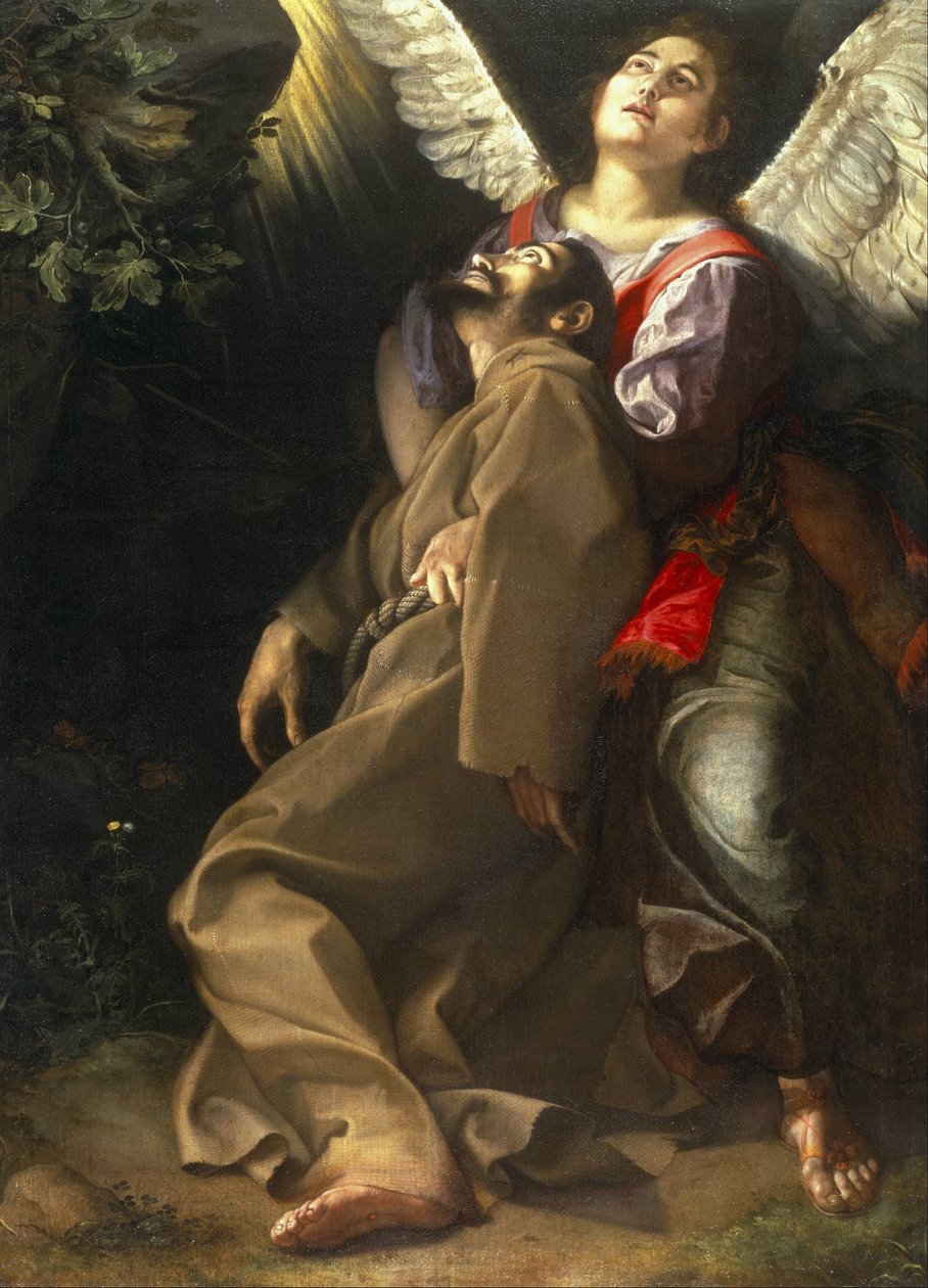 Stigmatiseringen av Saint Francis av Orazio Gentileschi