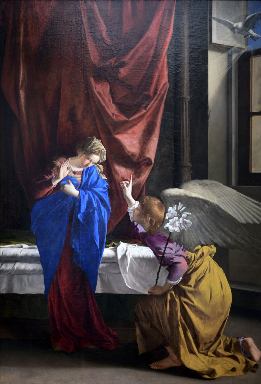 Tillkännagivande av Orazio Gentileschi