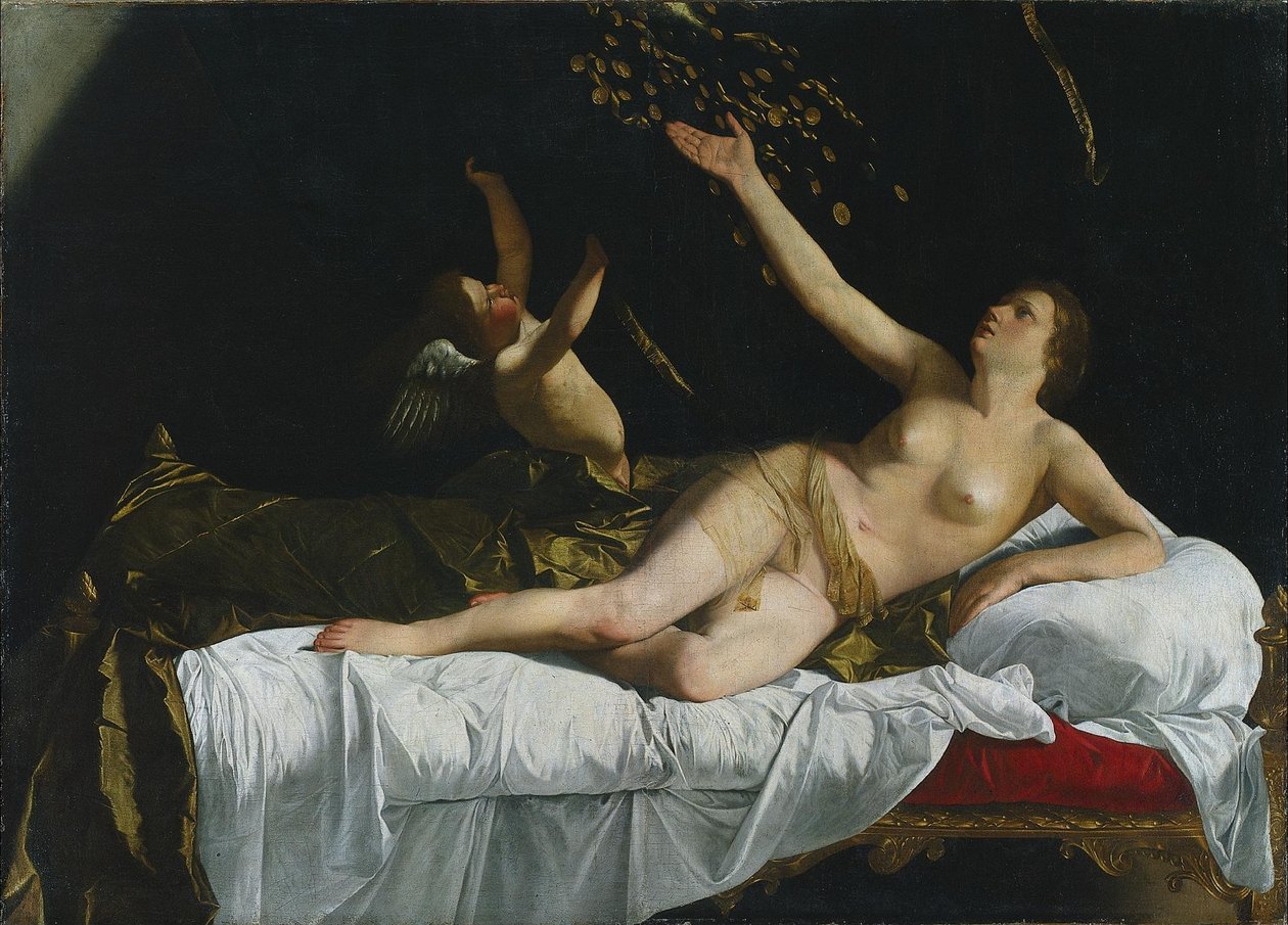 Danaë av Orazio Gentileschi