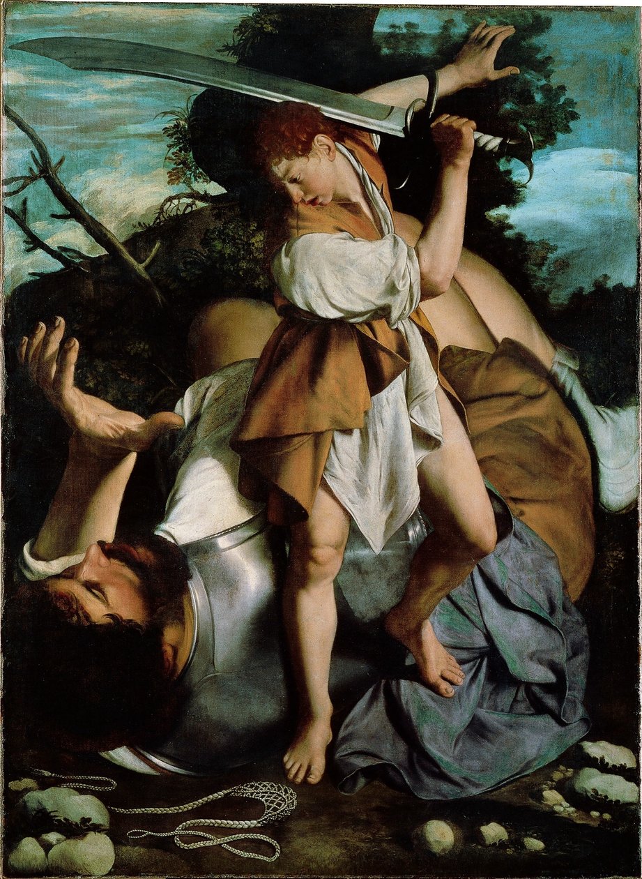 David och Goliat av Orazio Gentileschi