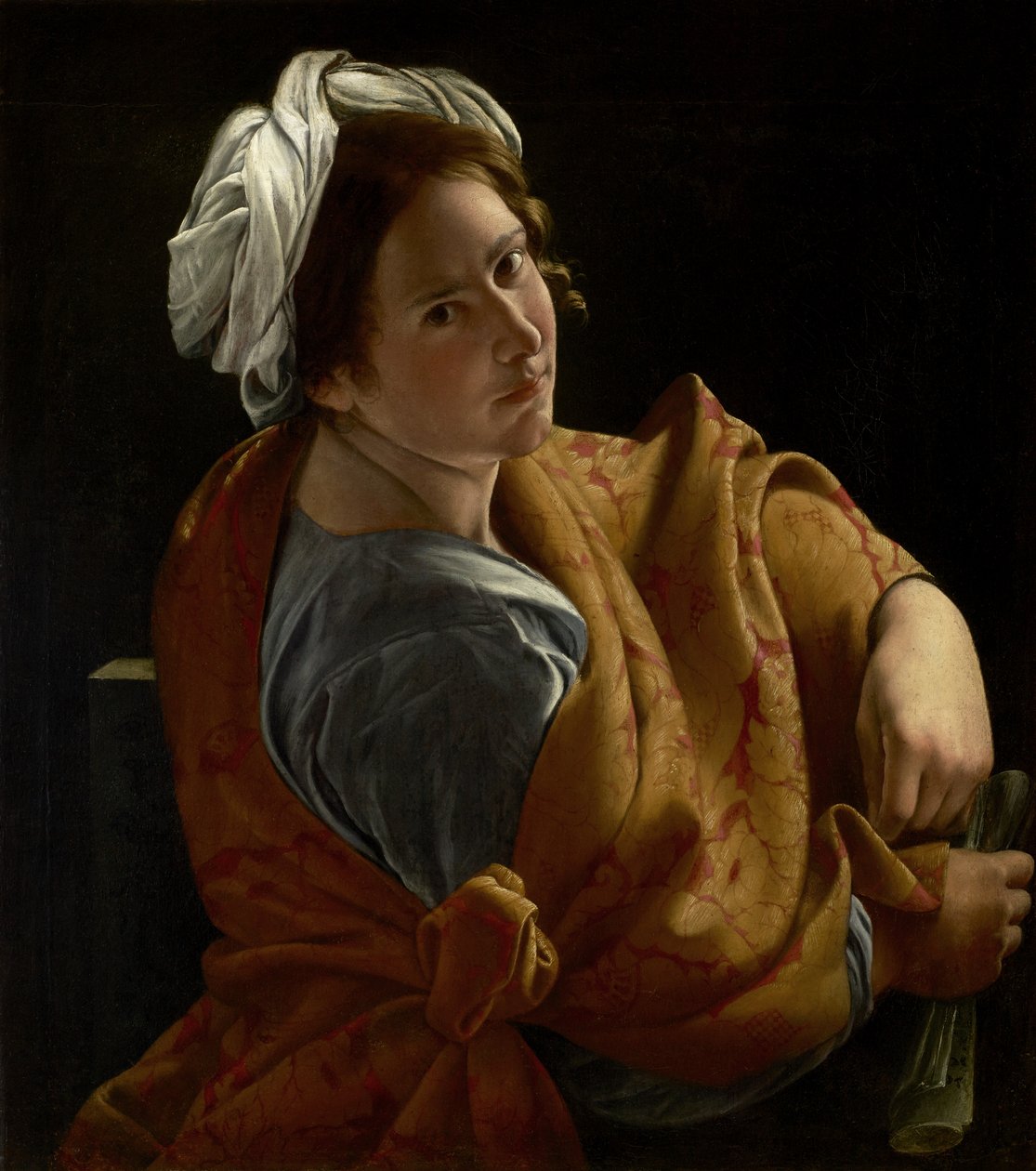 Portrait of a Young Woman as a Sibyl, ca 1620 (olja på duk) av Orazio Gentileschi