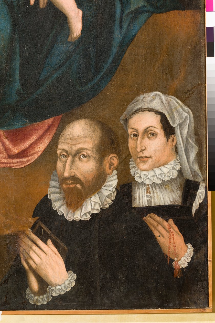 Vigsel av St. Catherine, detalj av Orazio da Spinazzola Iacobetta