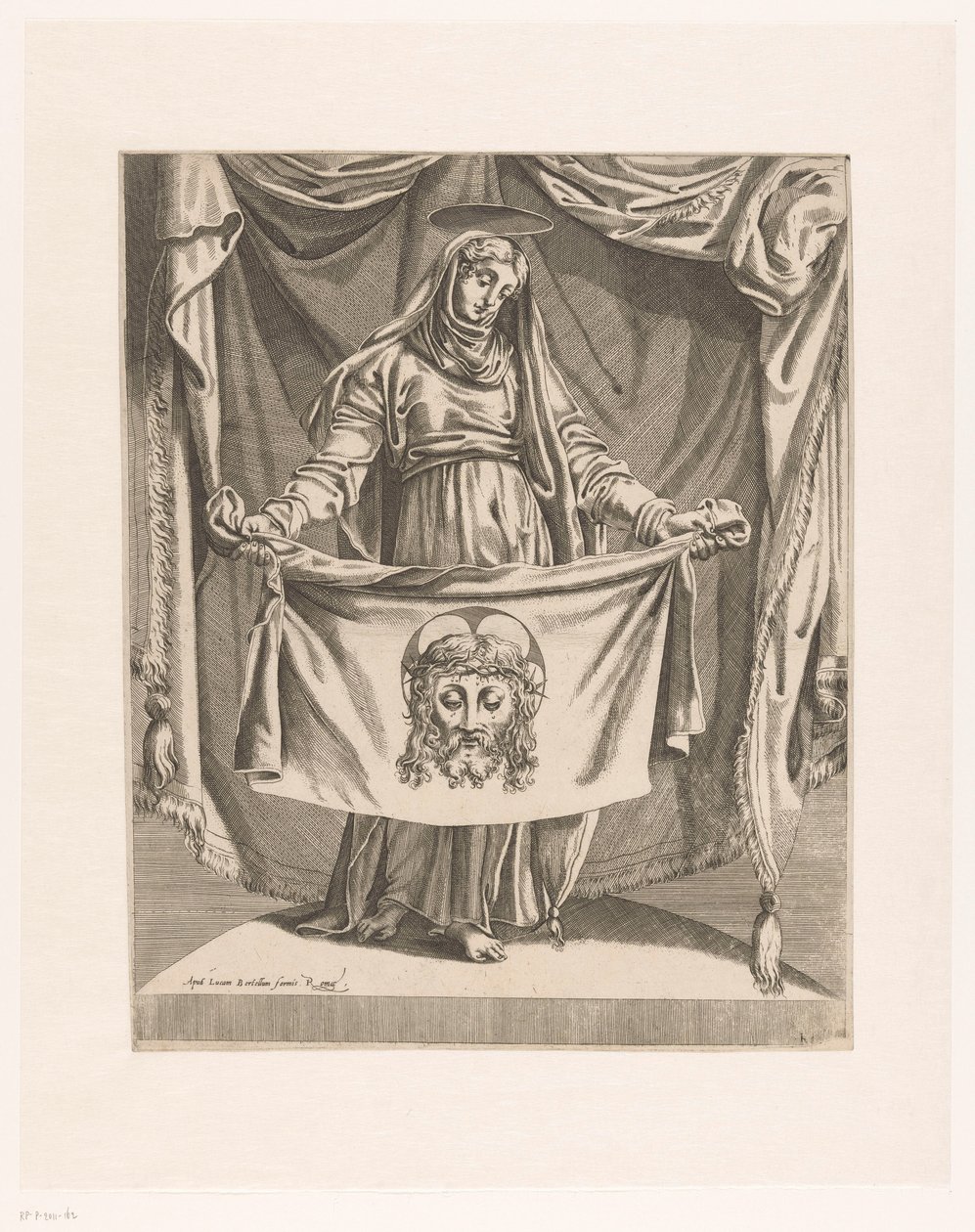 Veronica med svettduk av Orazio de Santis (attributed to)
