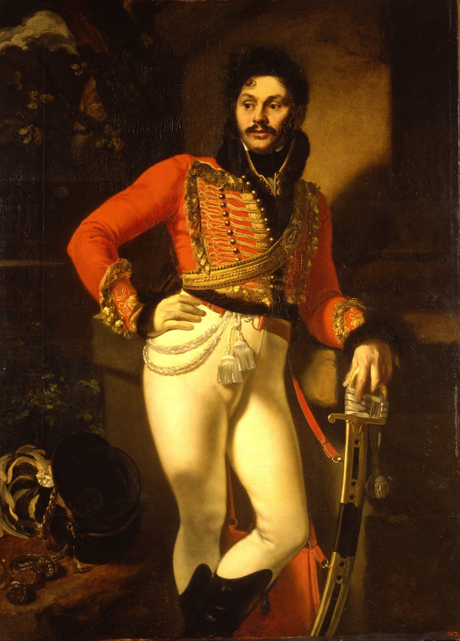 Portrait of Life Guard Colonel Yevgraf Davydov av Orest Adamovich Kiprensky