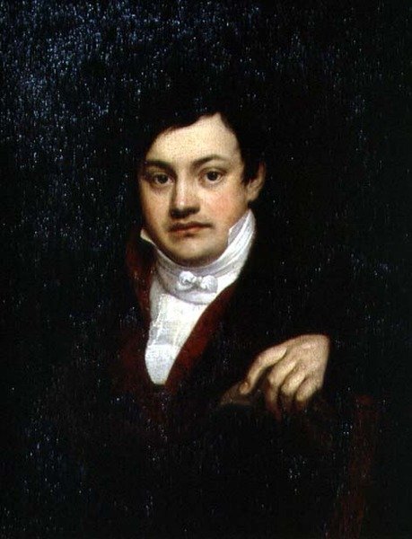 Porträtt av Ivan Vasilievich Kusov (1750-1819) 1808 (olja på duk) av Orest Adamovich Kiprensky