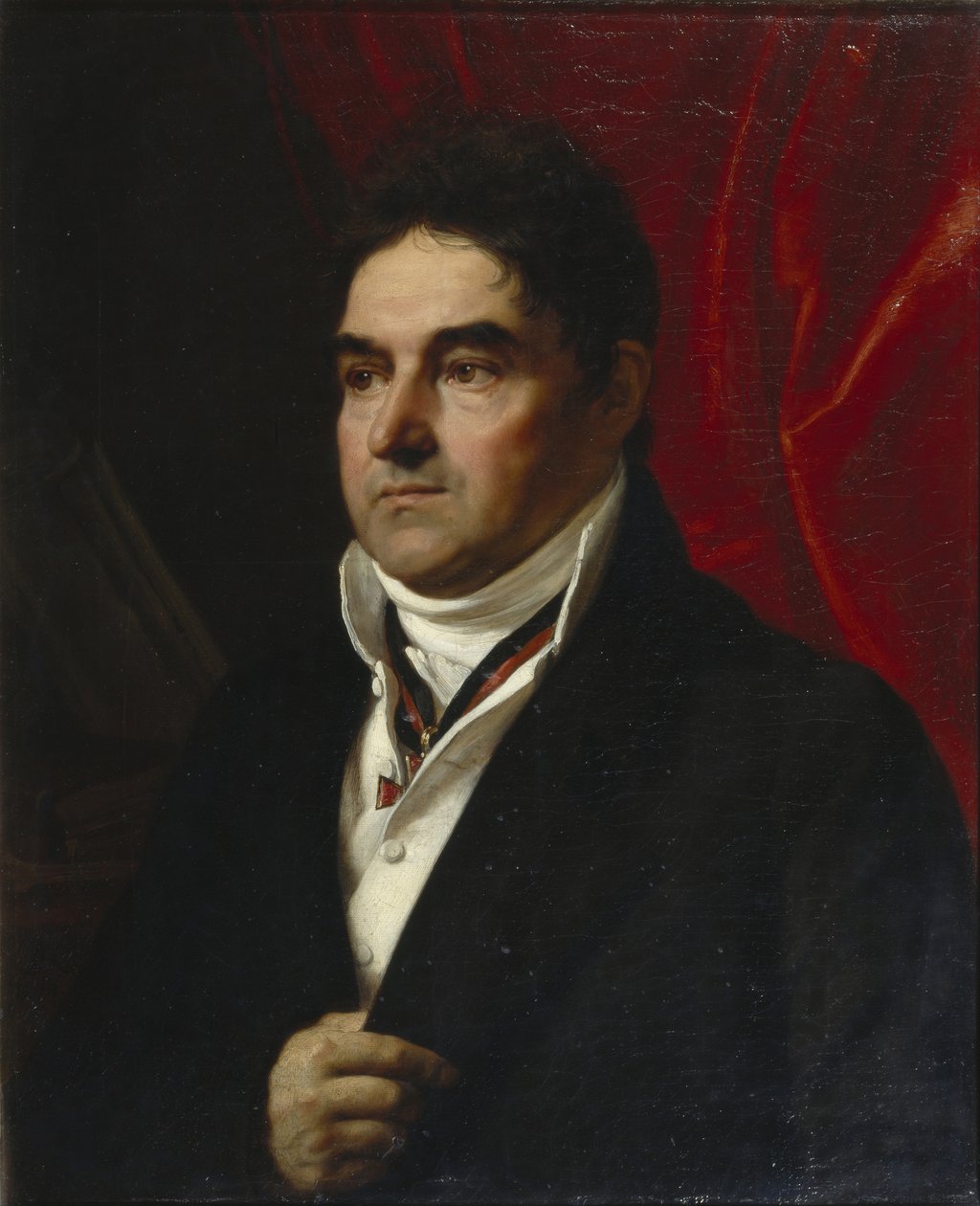 Porträtt av Vasily Semyonovich Khvostov 1756-1832, 1814 av Orest Adamovich Kiprensky