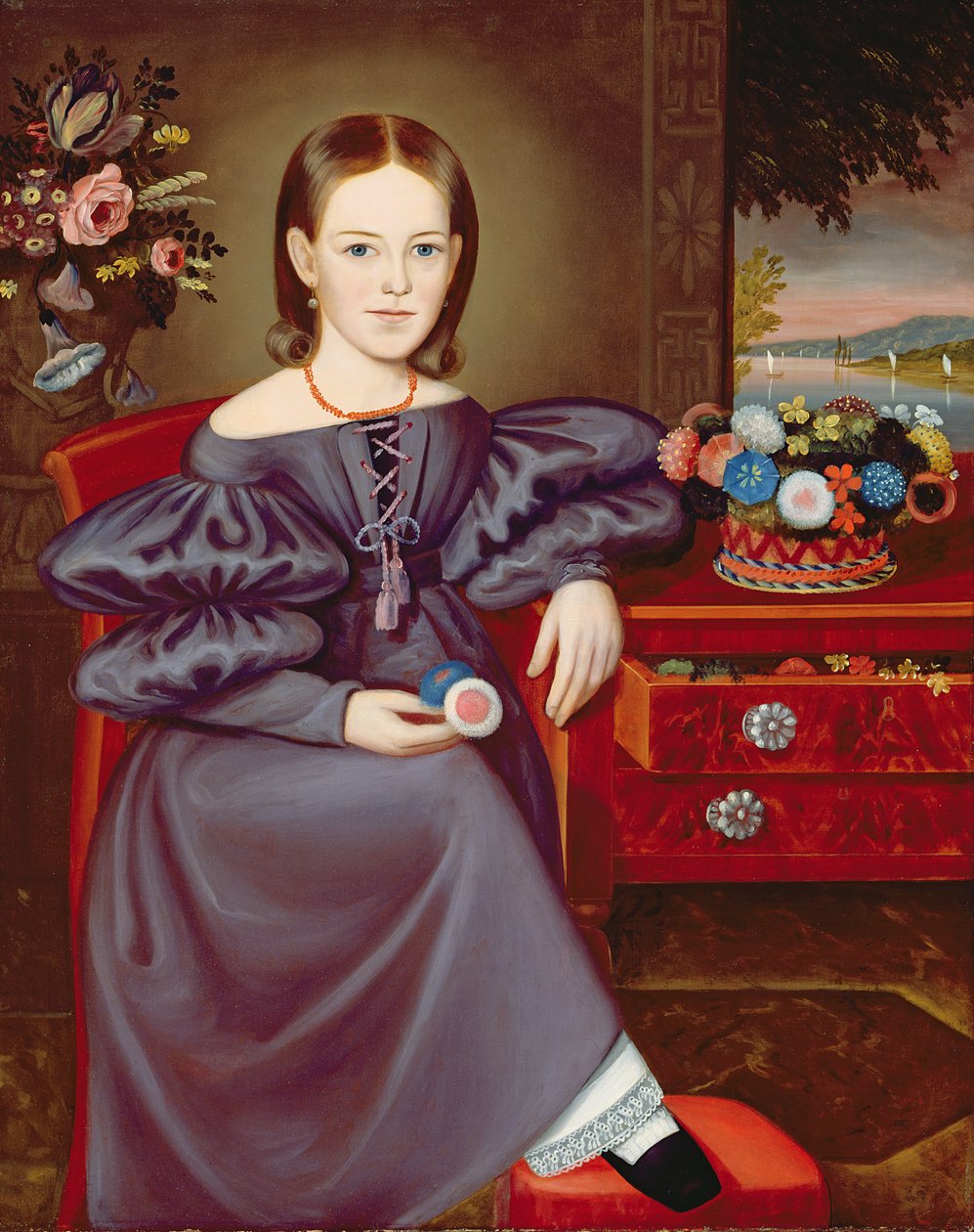 Miss Tweedy av Brooklyn, ca 1845 av Orlando I. Bears