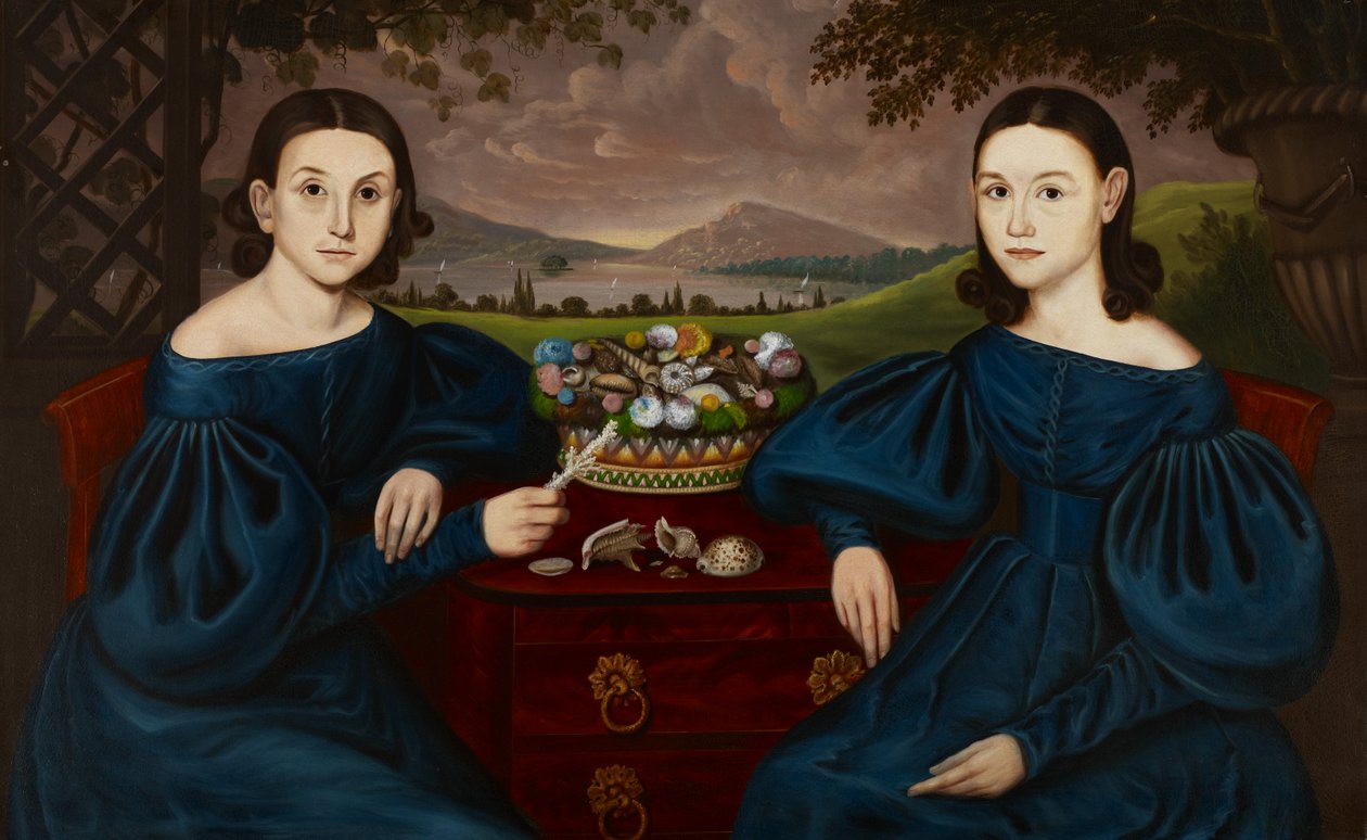 Ann och Eliza Dusenberry, 1838 av Orlando I. Bears