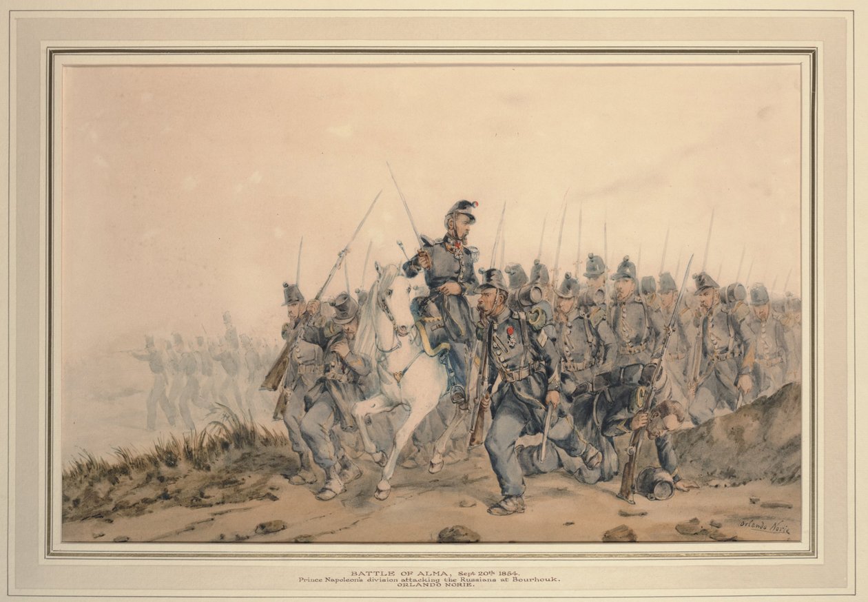 Slaget vid Alma den 20 september 1854, 1854 av Orlando Norie