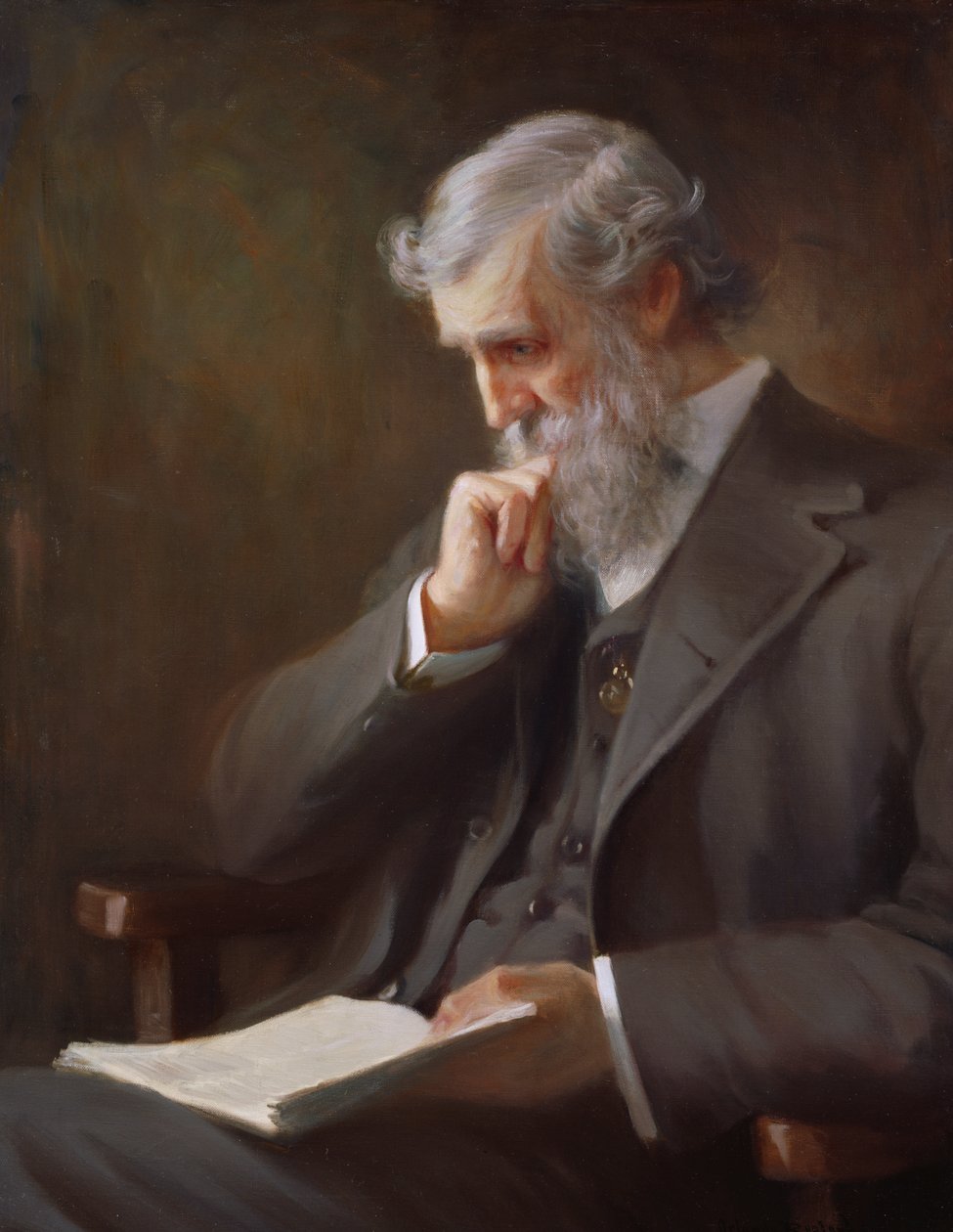 John Muir, ca. 1917 från ett fotografi från 1909. av Orlando Rouland