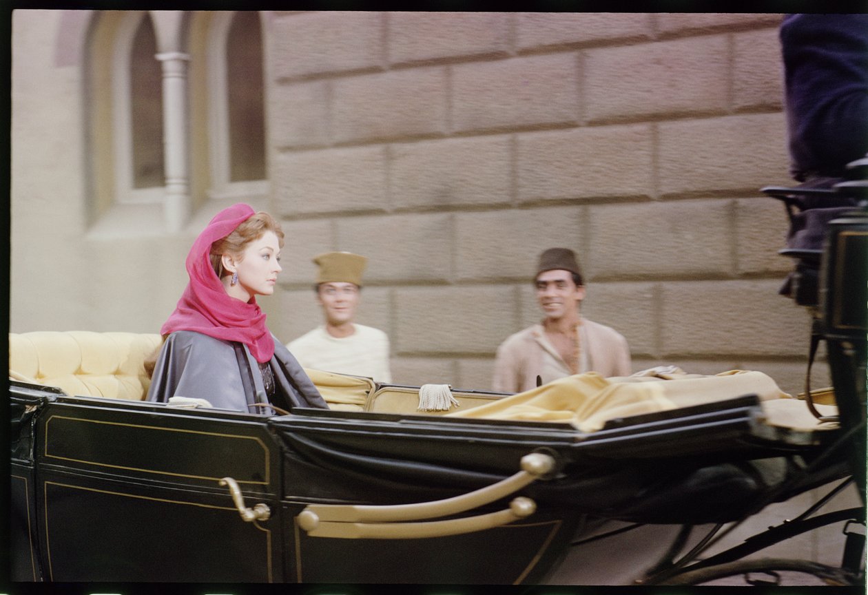 Christine Kaufmann filmar "Taras Bulba", 1962 (foto) av Orlando Suero