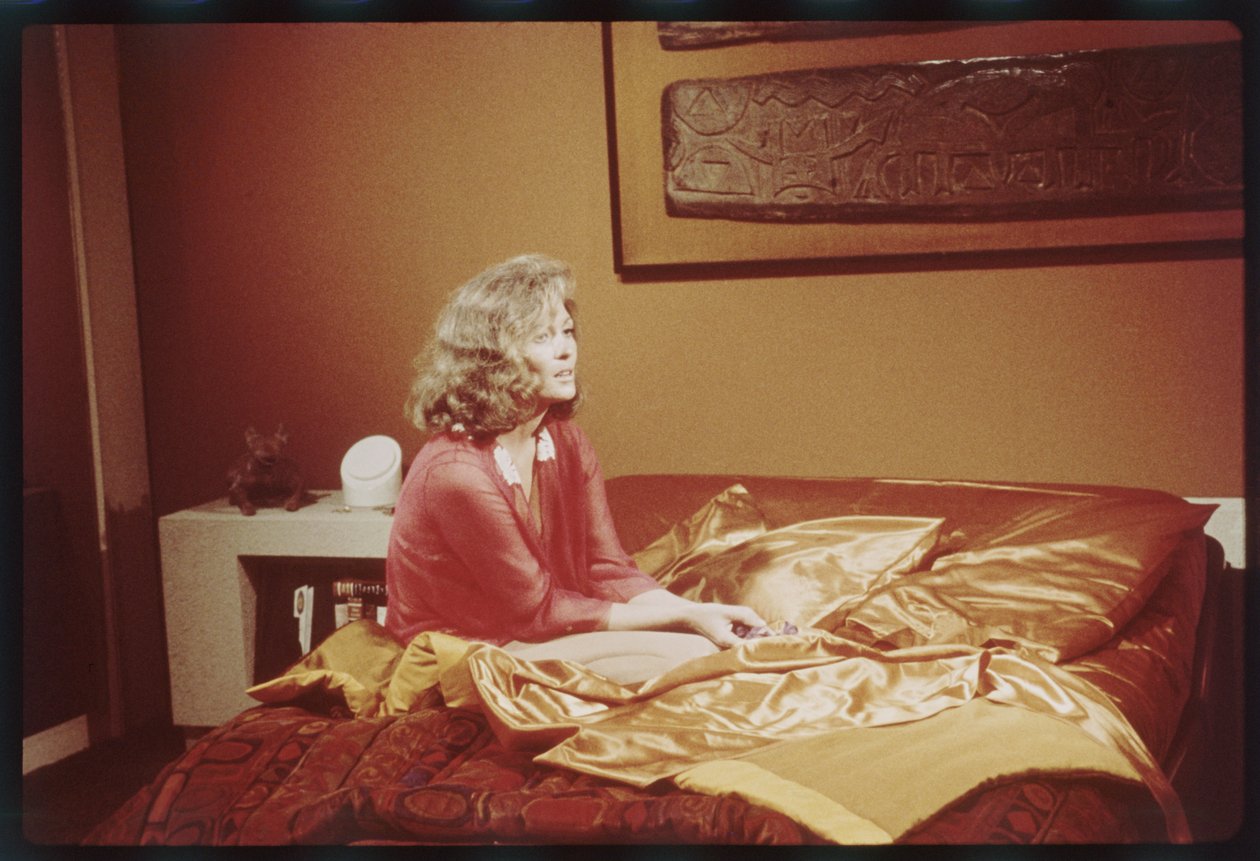 Faye Dunaway på uppsättningen av "The Towering Inferno" av Orlando Suero