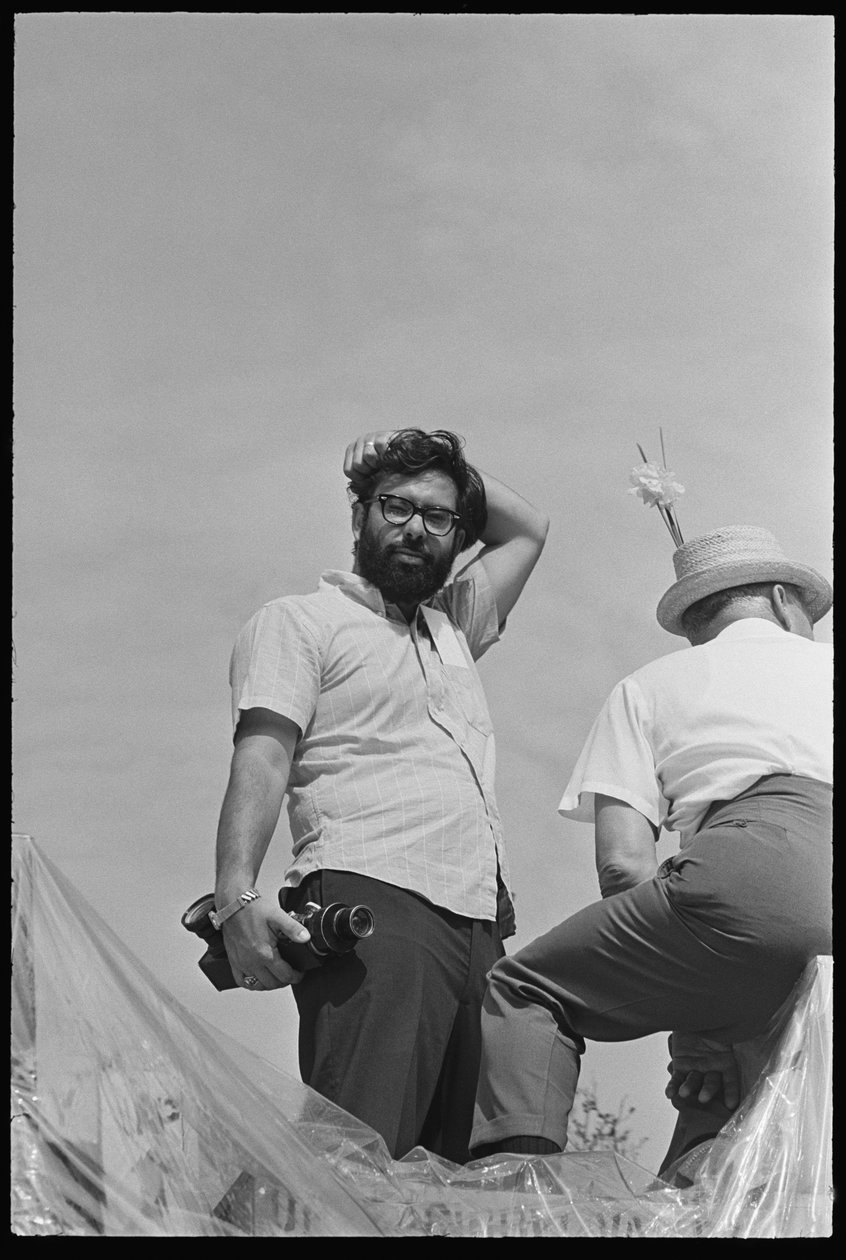 Francis Ford Coppola på uppsättningen av "Finian