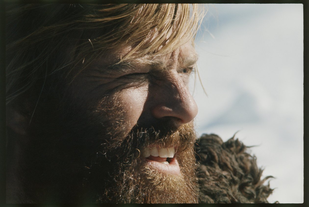 Robert Redford på uppsättningen av "Jeremiah Johnson" av Orlando Suero
