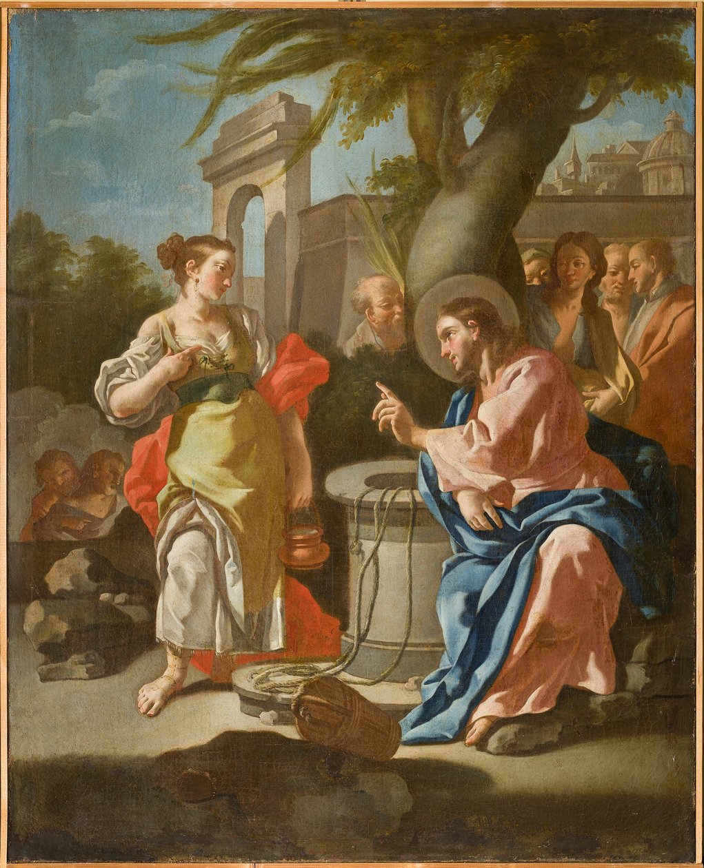 Jesus och den samaritiska kvinnan, andra hälften av 1700-talet (olja på duk) av Oronzo Tisio
