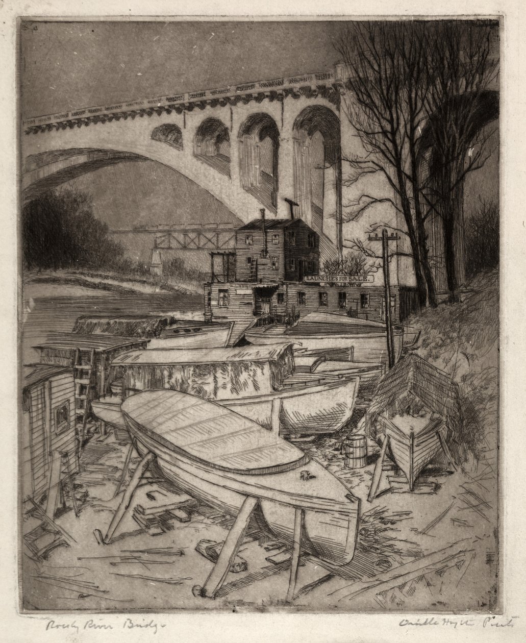 Rocky River Bridge av Orville Houghton Peets