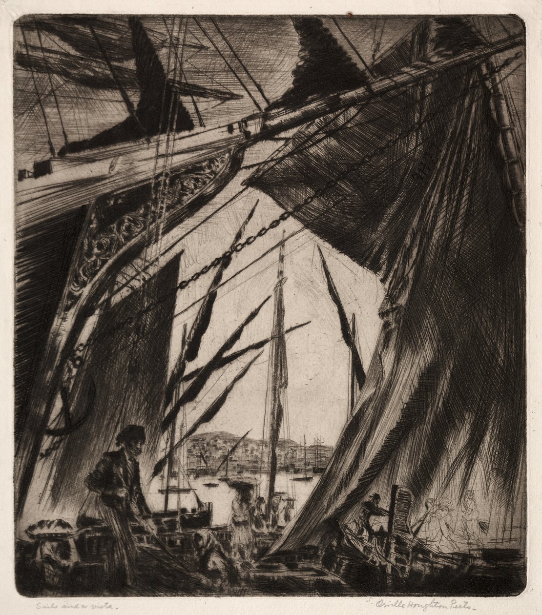 Segel och en Vista av Orville Houghton Peets