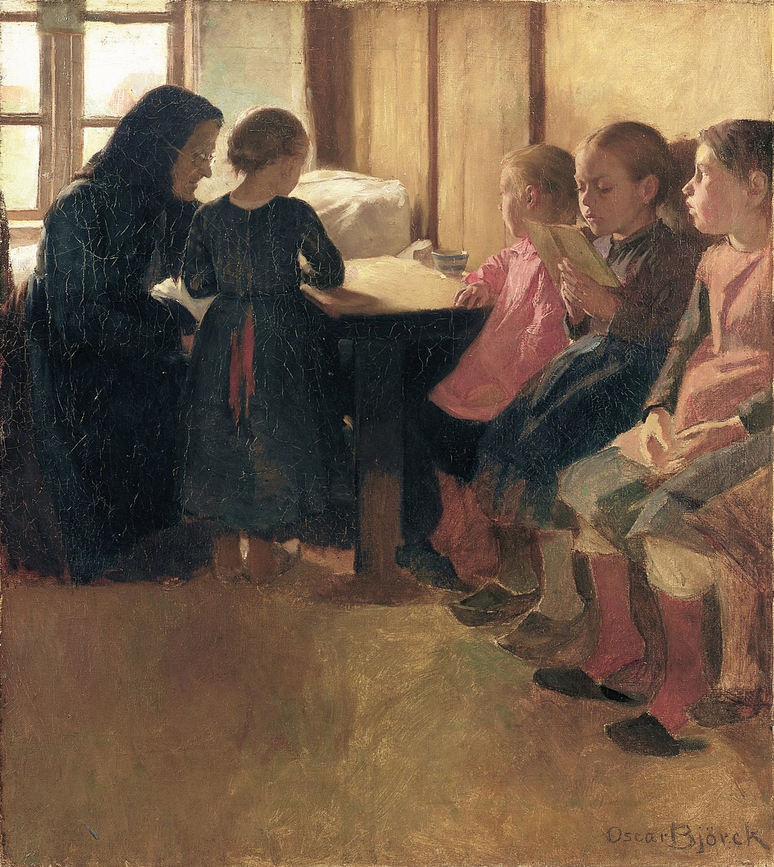 Madam Henriksens flickskola i Skagen av Oscar Gustaf Bjorck