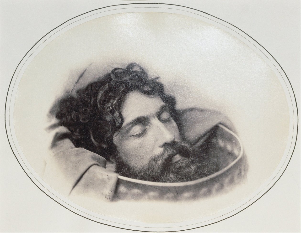 Study of the Head of John the Baptist in a Charger av Oscar Gustav Rejlander