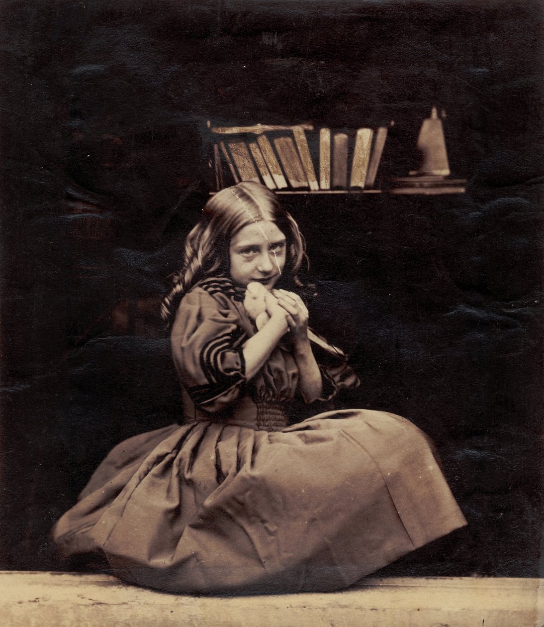 Girl with dove av Oscar Gustav Rejlander