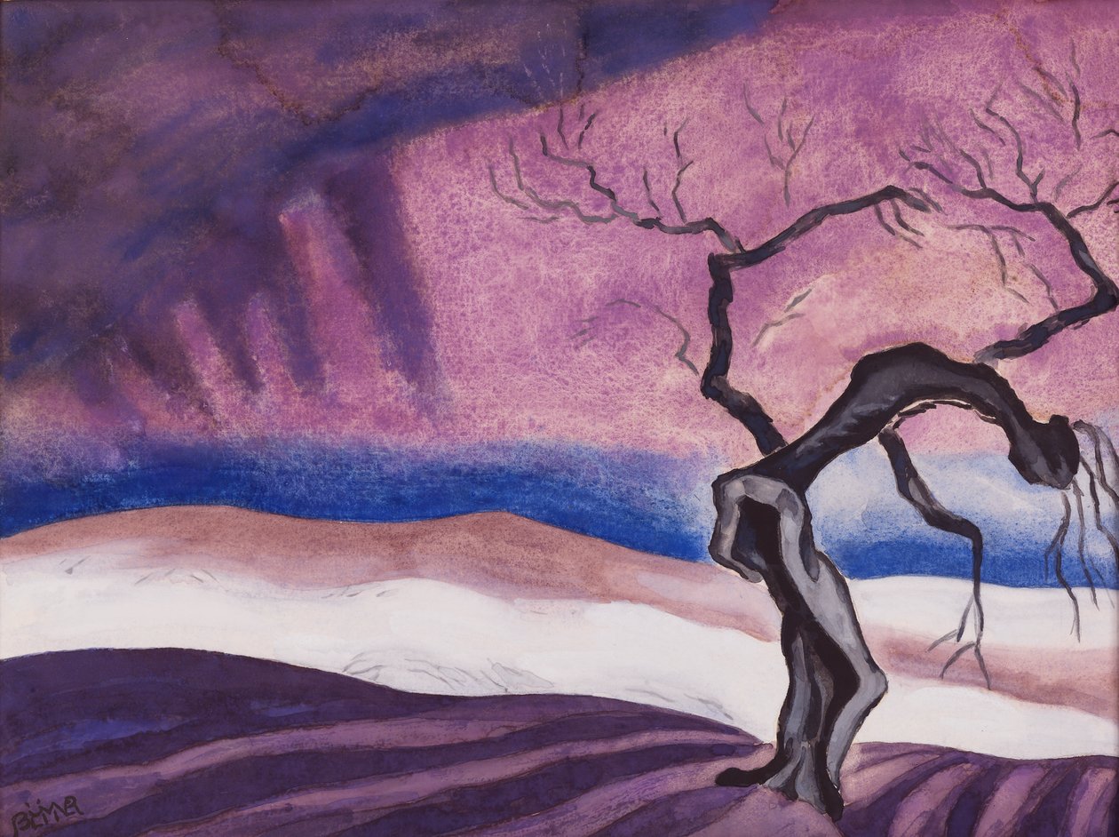 Död, 1926. av Oscar Bluemner