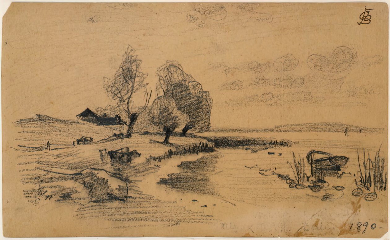 Utan titel, 1890. av Oscar Bluemner